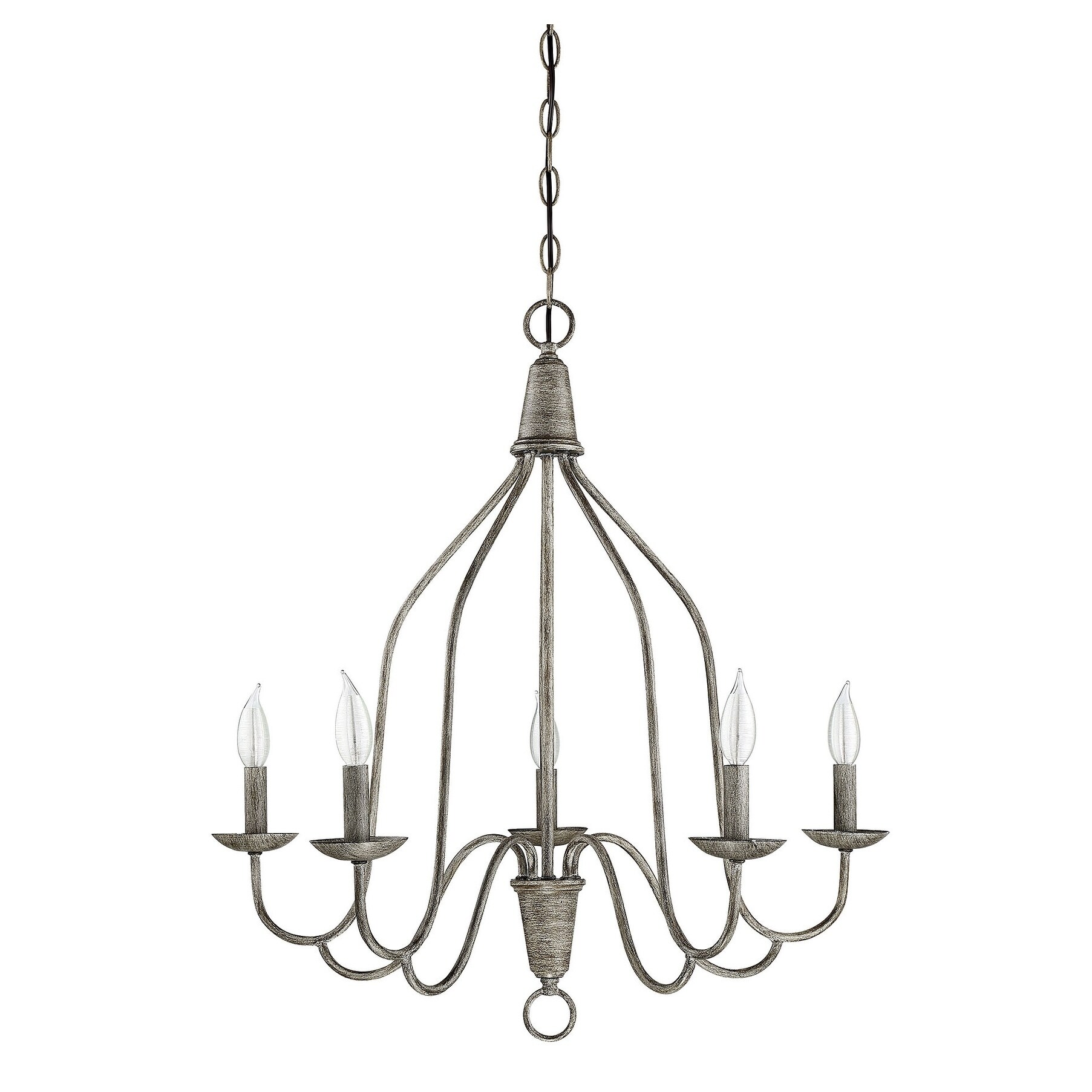 The Gray Barn Lunasa 5-light Chandelier with Distressed Wood - Chandeliers For Bedrooms by Overstock.com