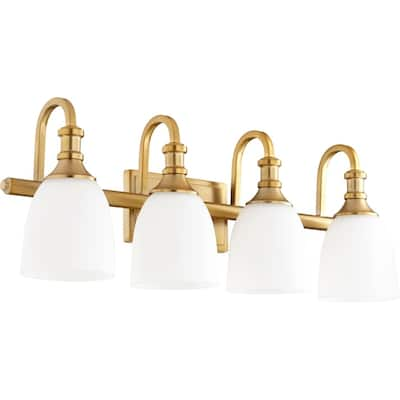 Richmond Aged Brass 4-light Vanity Lighting