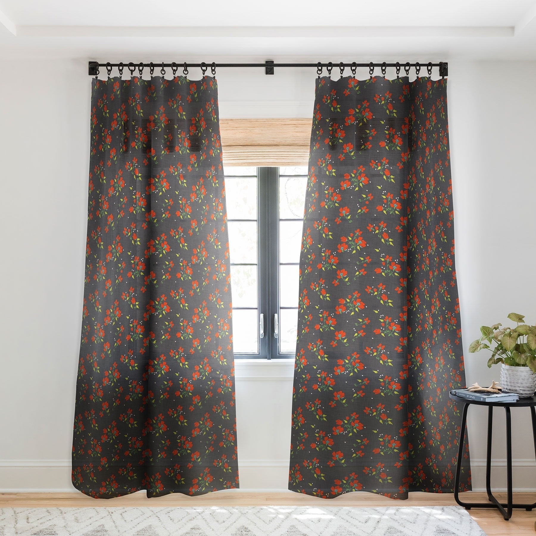 Holli Zollinger Bohemian Farmhouse Floral Single Panel Sheer Curtain 50 X 84 On Sale Overstock 22043515