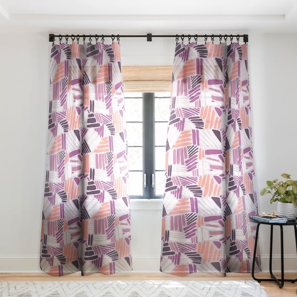 Mareike Boehmer Dots And Lines 1 Strokes Rose Single Panel Mareike Boehmer Dots And Lines 1 Strokes Rose Single Panel Sheer Curtain 50 X 84 On Free Shipping Today 22043630