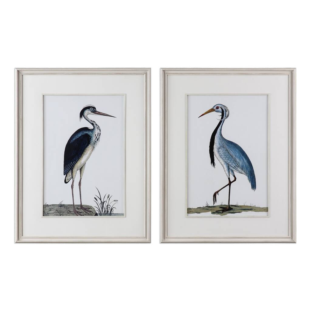 Uttermost Shore Birds Framed Prints (Set of 2) - White