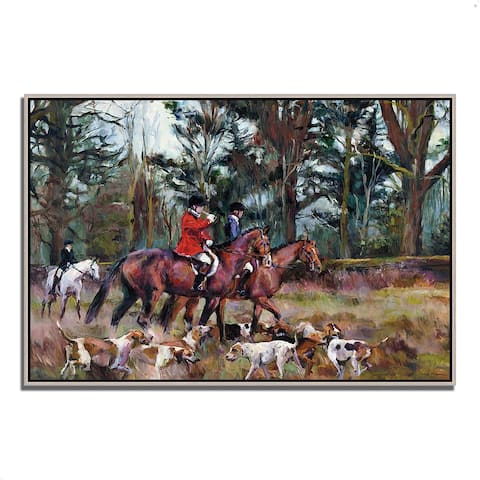 "Foxhunt" by Marilyn Hageman, Fine Art Giclee Print on Gallery Wrap Canvas, Ready to Hang