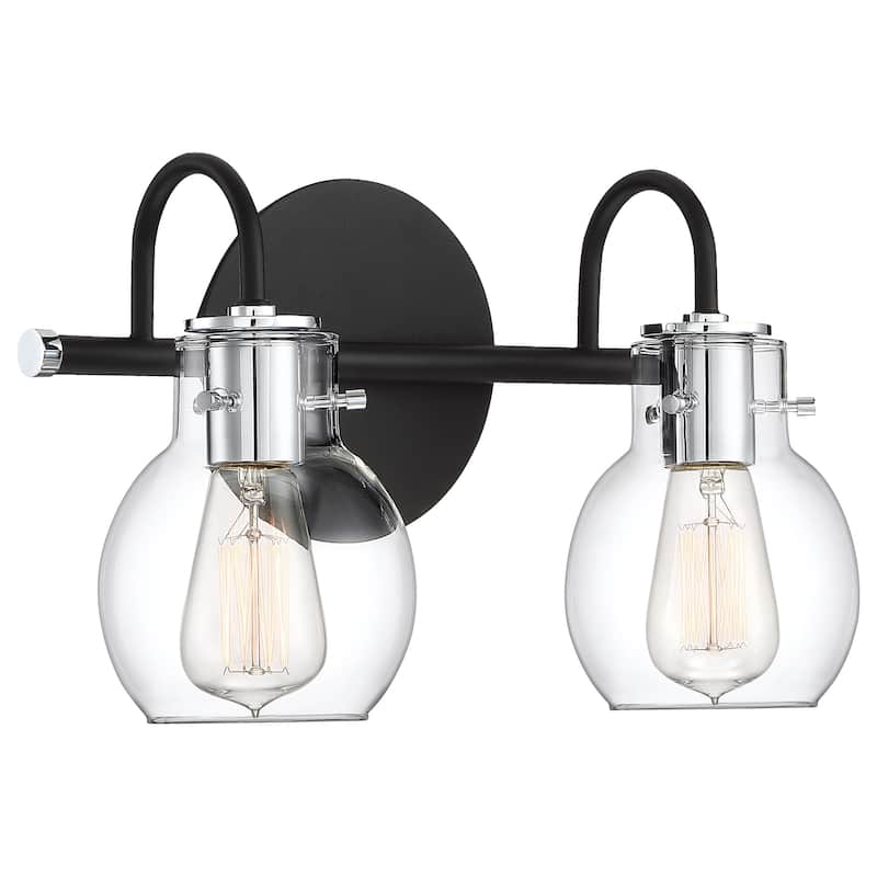 Quoizel Andrews 2-Light Earth Black Bath Light