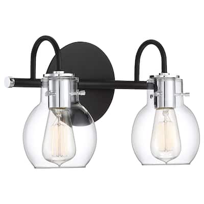 Quoizel Andrews 2-Light Earth Black Bath Light