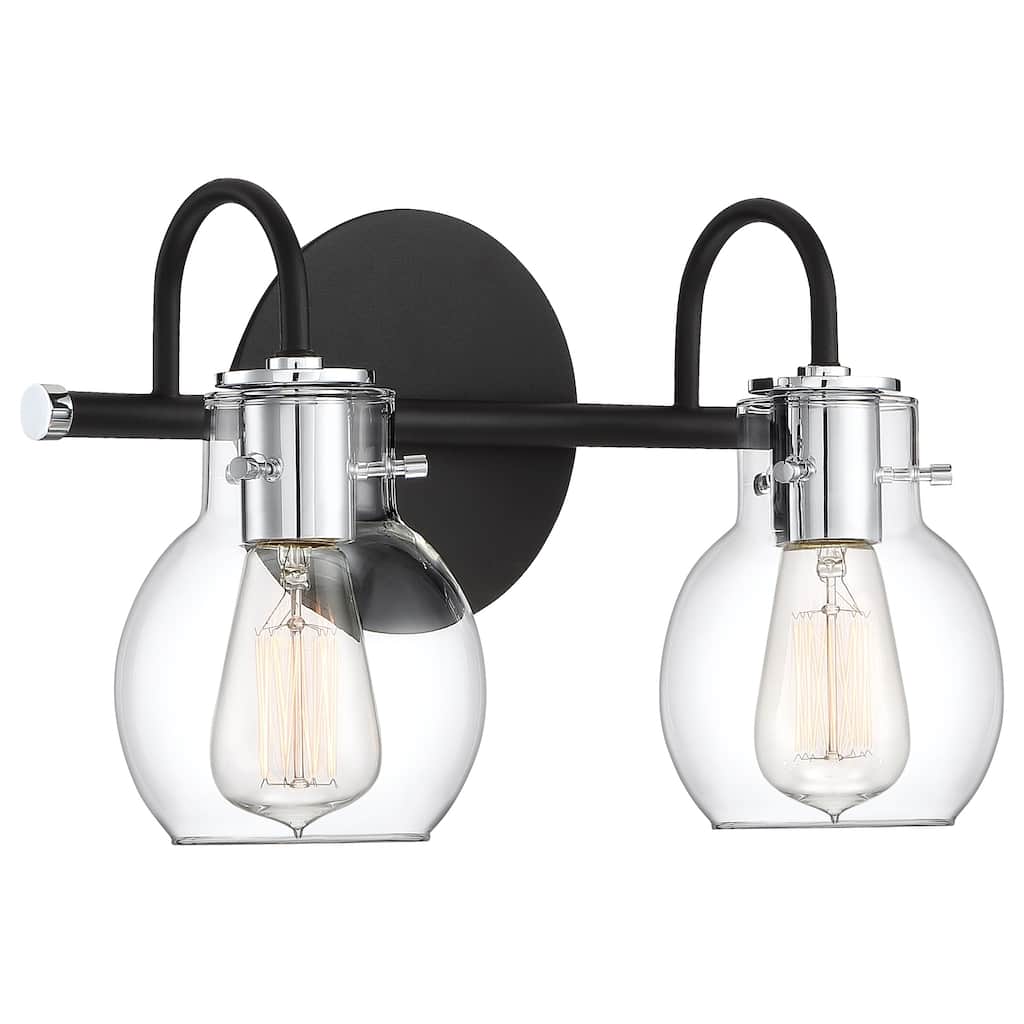 Quoizel Andrews 2-Light Earth Black Bath Light