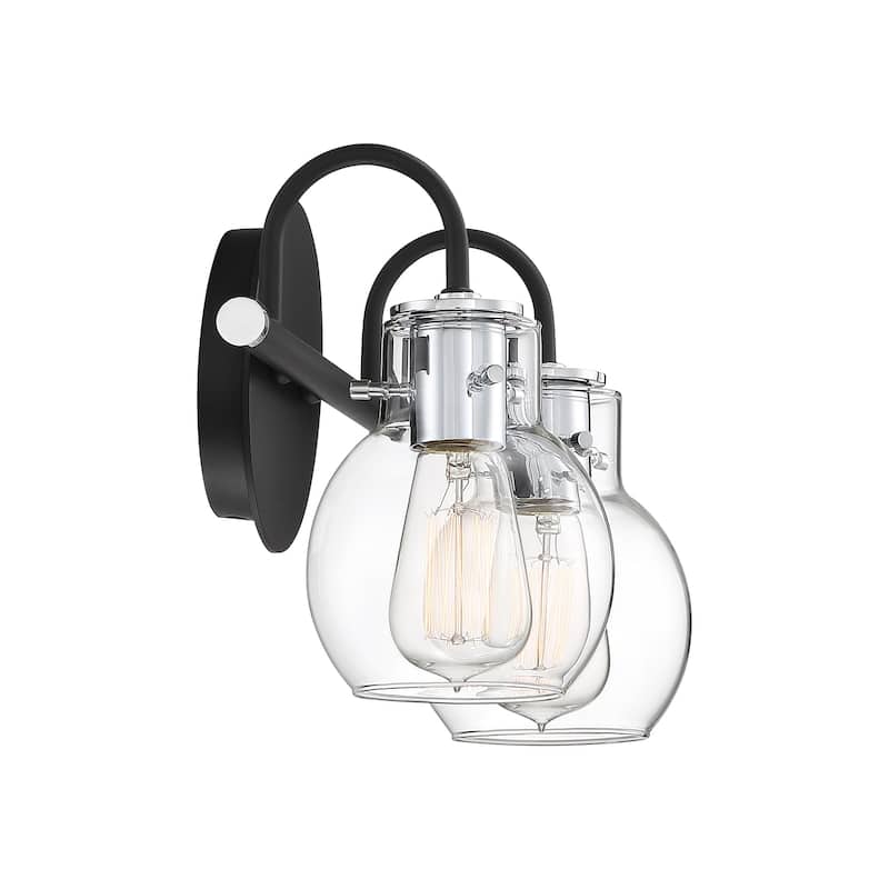 Quoizel Andrews 2-Light Earth Black Bath Light