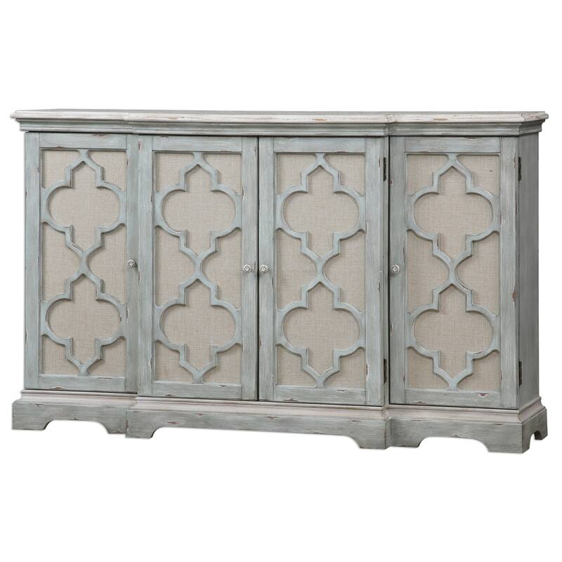 Uttermost Sophie Sea Grey 4-door Cabinet