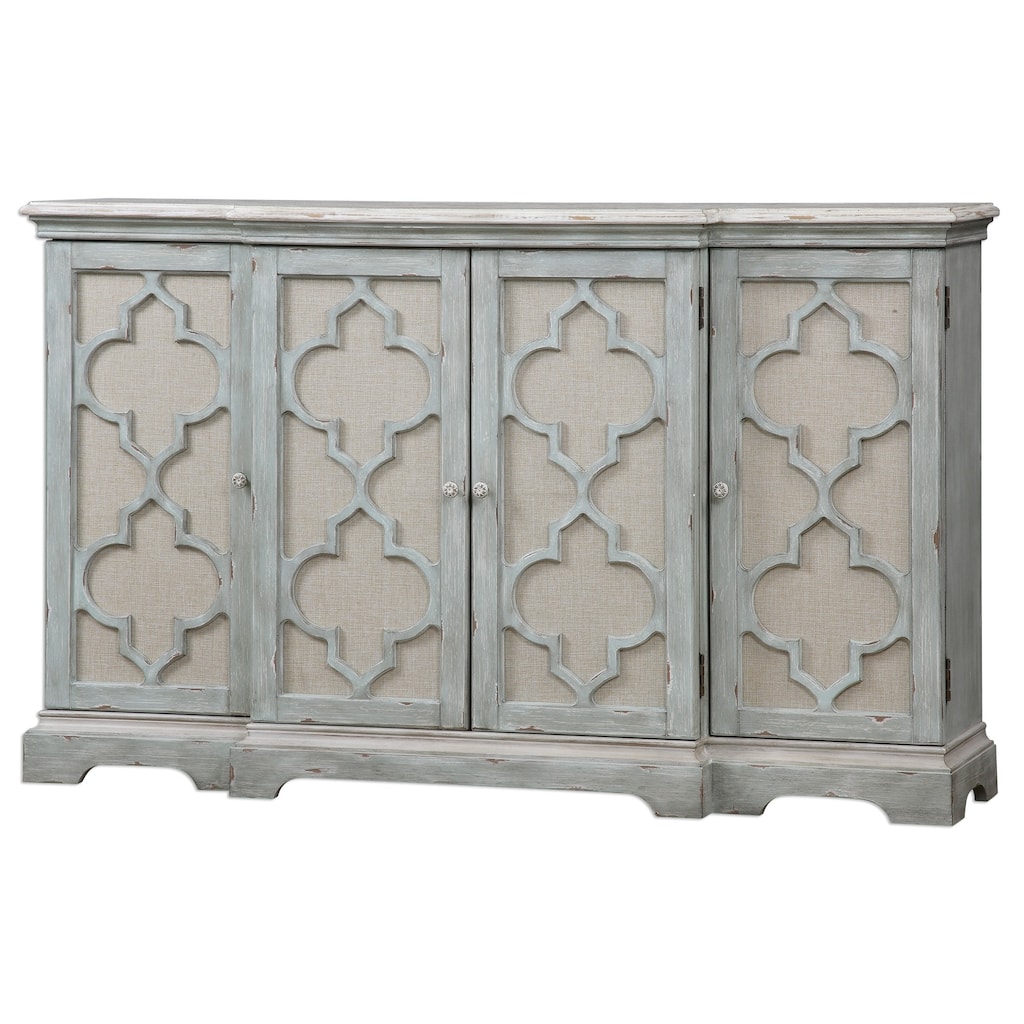 Uttermost Sophie Sea Grey 4-door Cabinet