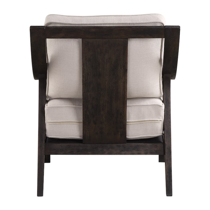 Uttermost Lyle Rich Walnut Accent Chair