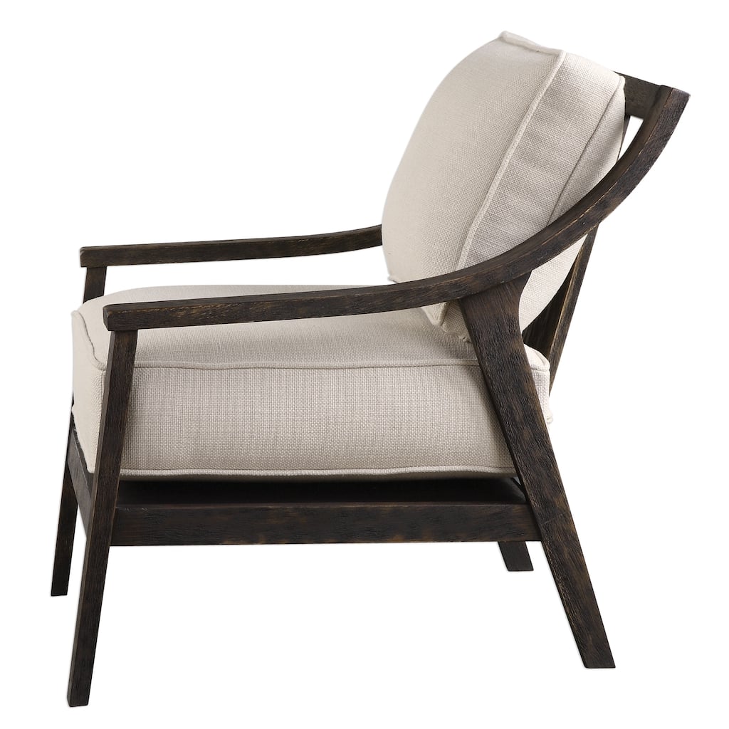 Uttermost Lyle Rich Walnut Accent Chair