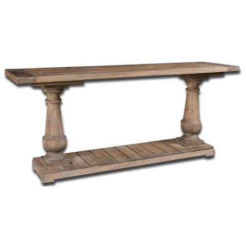 Uttermost Stratford Distressed Patina Rustic Console Table