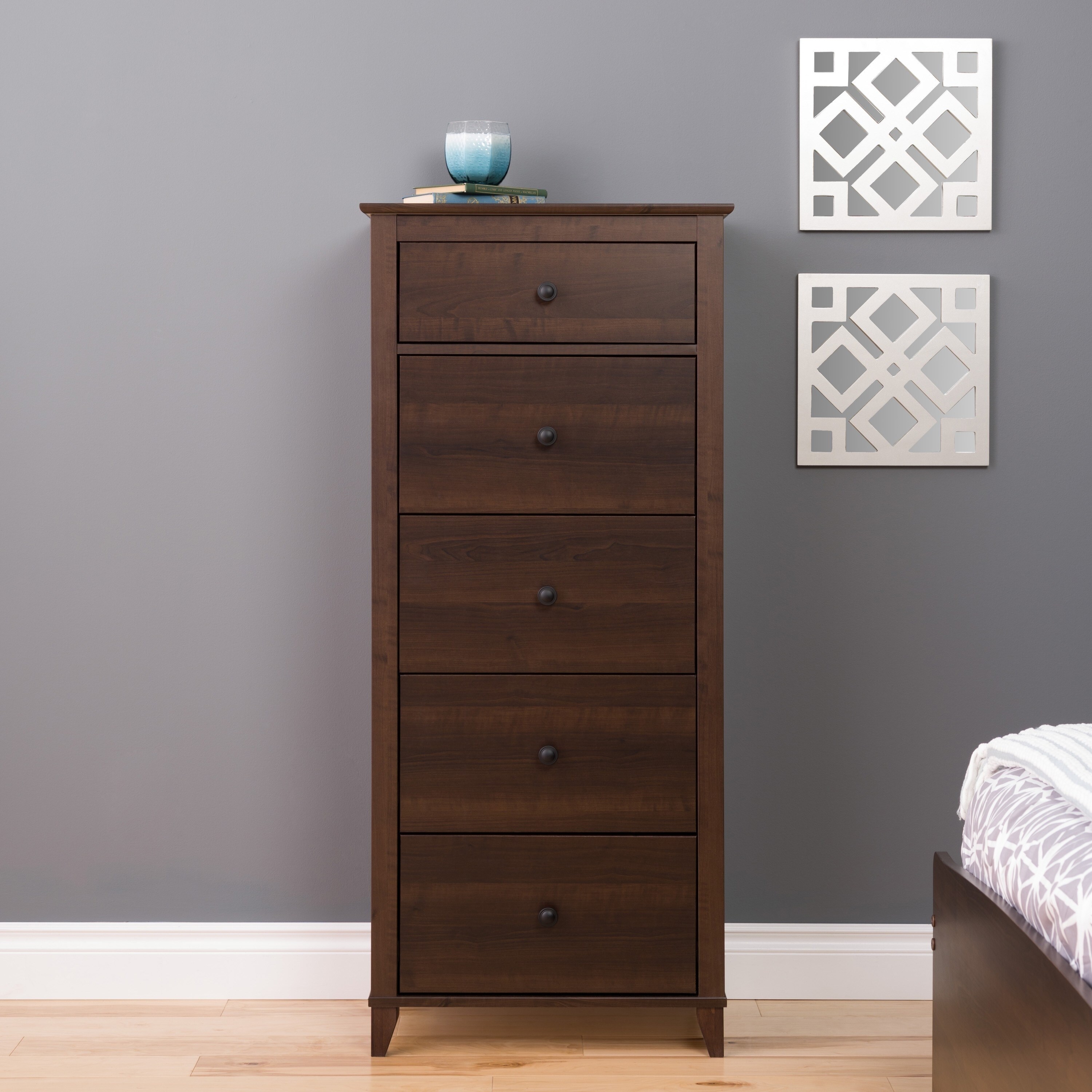 Dark brown tallboy discount
