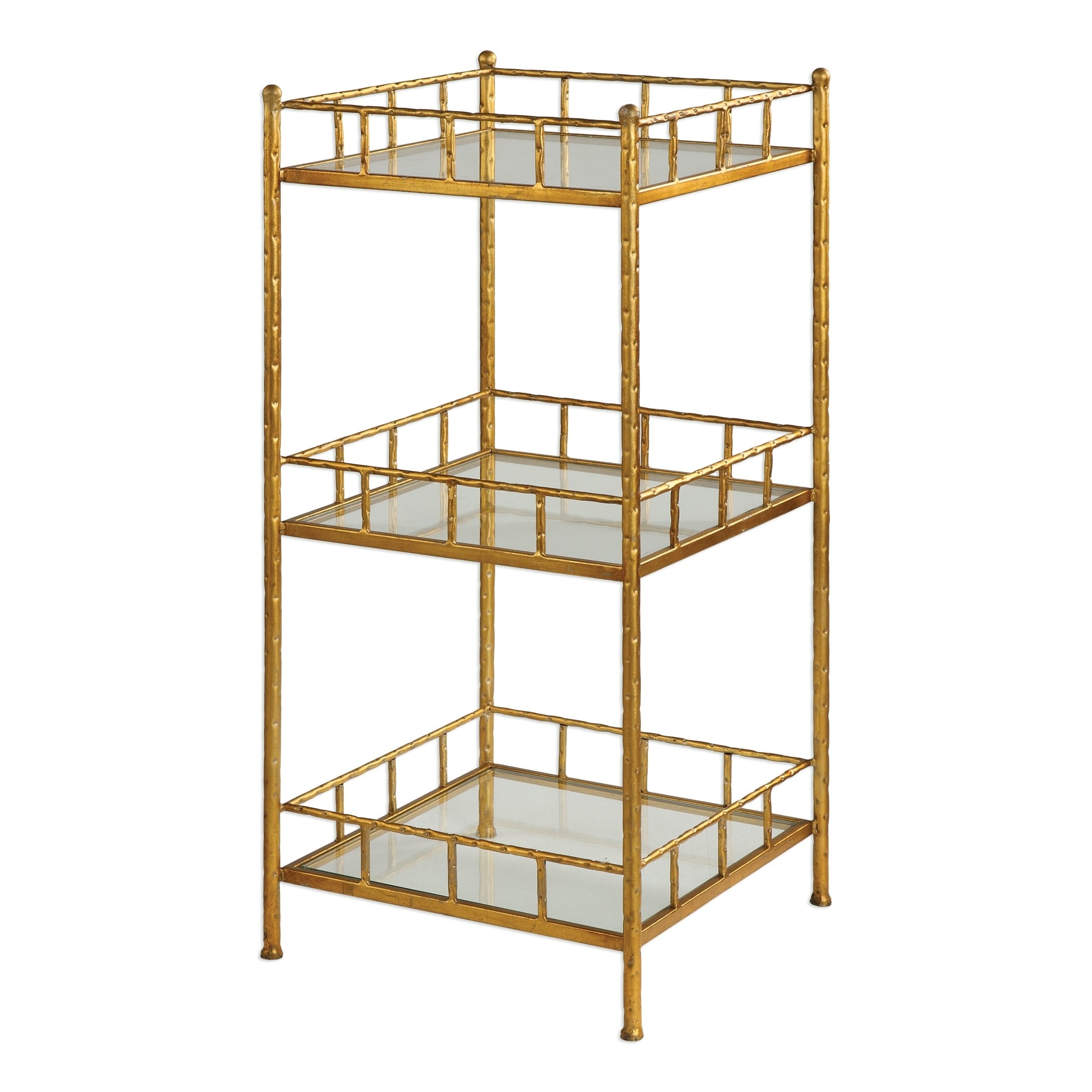 Uttermost Tilly Bright Gold Leaf Shelf