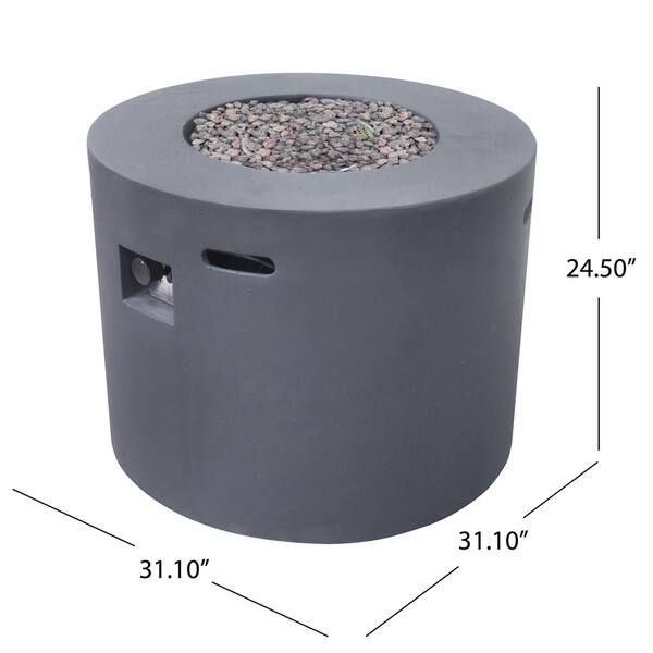 Shop Aidan Outdoor 31 Inch Circular Propane Fire Pit Table W Tank