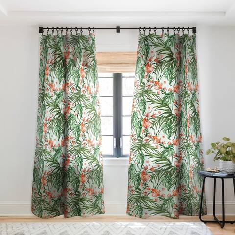 Marta Barragan Camarasa Exotic Flower Nature 027 Single Panel Sheer Curtain - 50 X 84