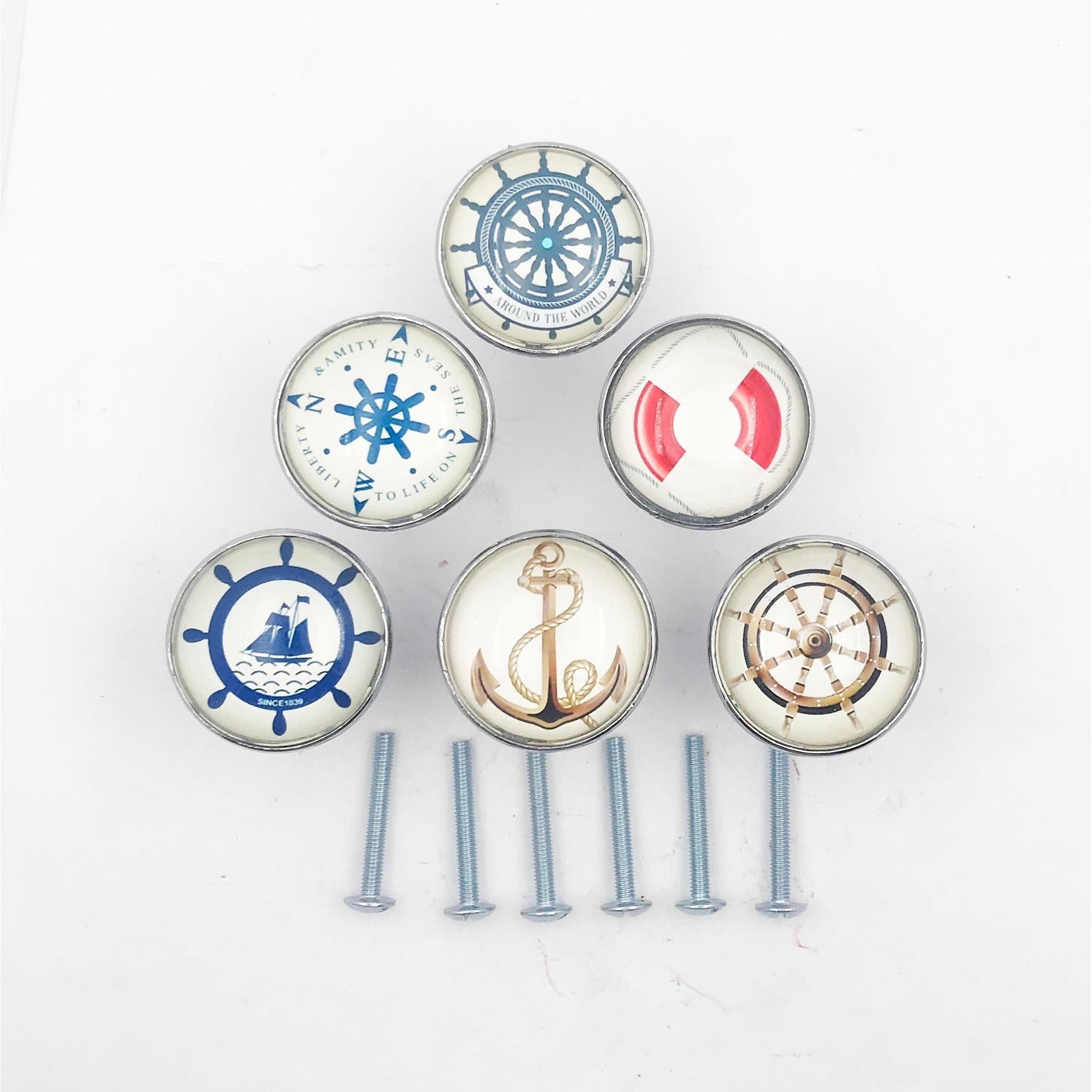 Shop Nautical Boat Anchor Ocean Themed Drawer Knobs Set Of 6