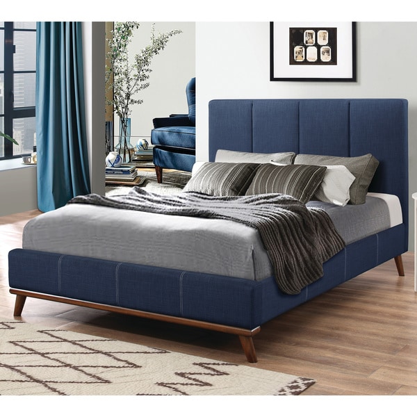 Coaster Furniture Charity Blue Upholstered Bed On Sale Bed