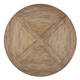 preview thumbnail 5 of 7, Benchwright Rustic X-base Round Pine Wood Coffee Table by iNSPIRE Q Artisan