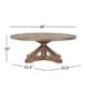 preview thumbnail 9 of 7, Benchwright Rustic X-base Round Pine Wood Coffee Table by iNSPIRE Q Artisan