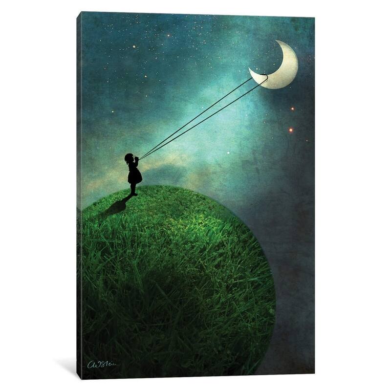 iCanvas "Chasing The Moon" by Catrin Welz-Stein Canvas Print