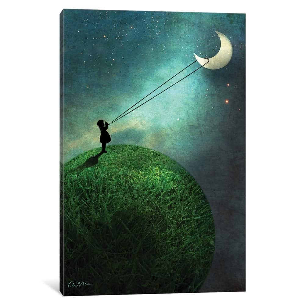iCanvas "Chasing The Moon" by Catrin Welz-Stein Canvas Print