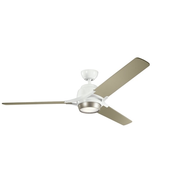 Kichler Lighting Zeus Collection 60 Inch White Led Ceiling Fan Kichler Lighting Zeus Collection 60 Inch White Led Ceiling Fan