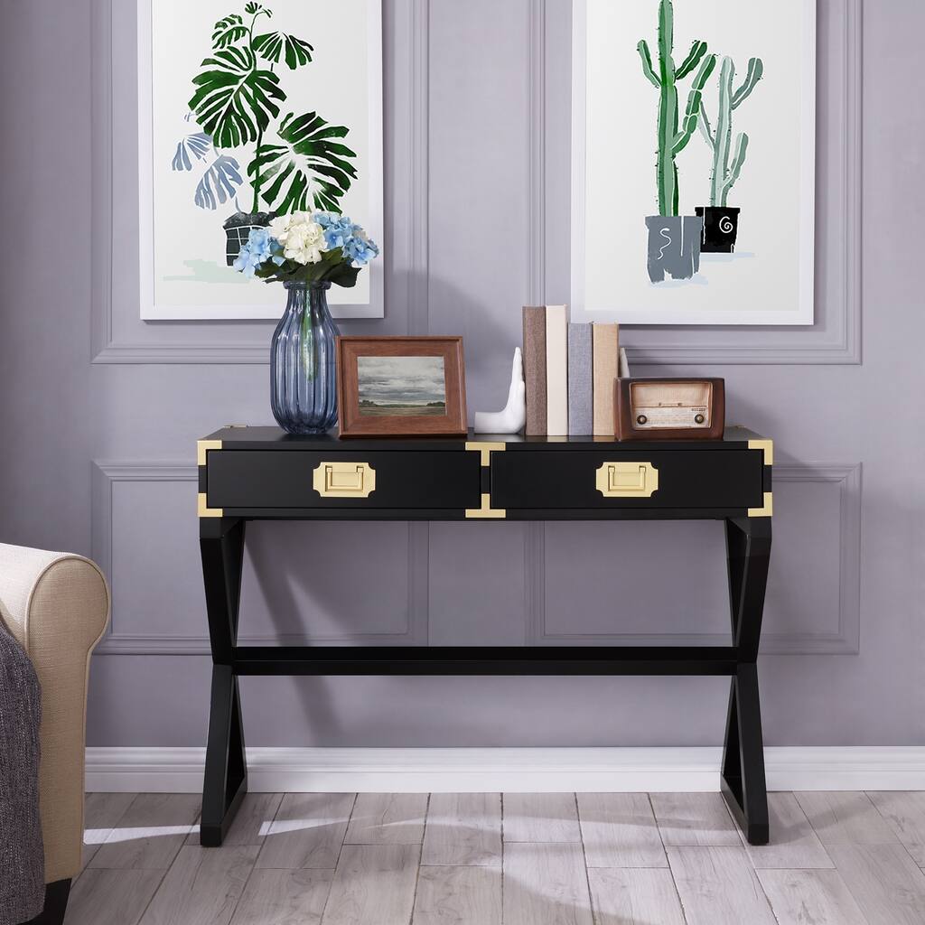 The Curated Nomad Goulet Black Console Table
