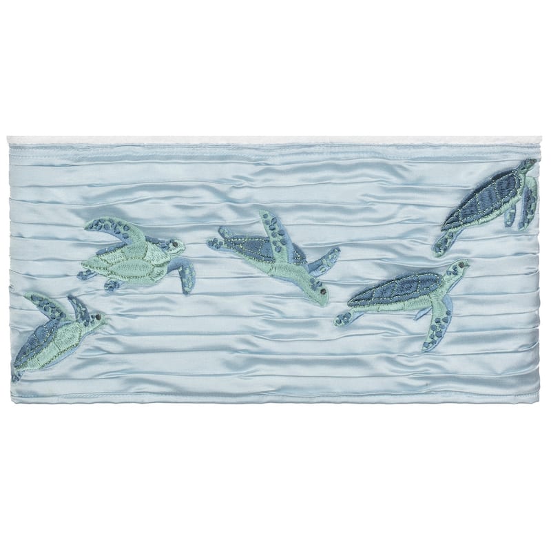Authentic Hotel and Spa Turkish Cotton Turtles Embroidered White 3-piece Towel Set
