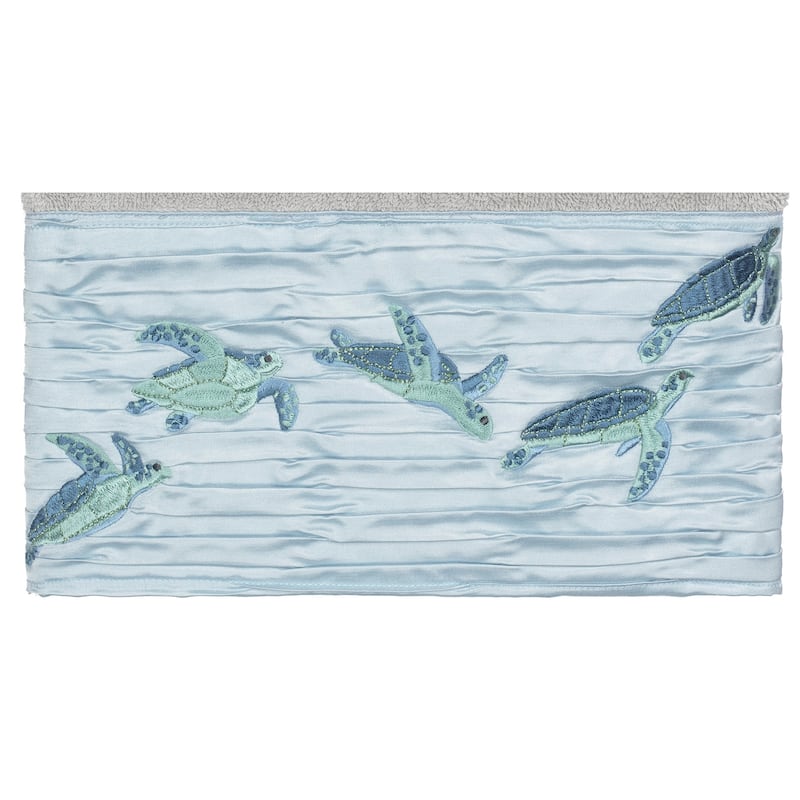 Authentic Hotel and Spa Turkish Cotton Turtles Embroidered Light Grey 3-piece Towel Set