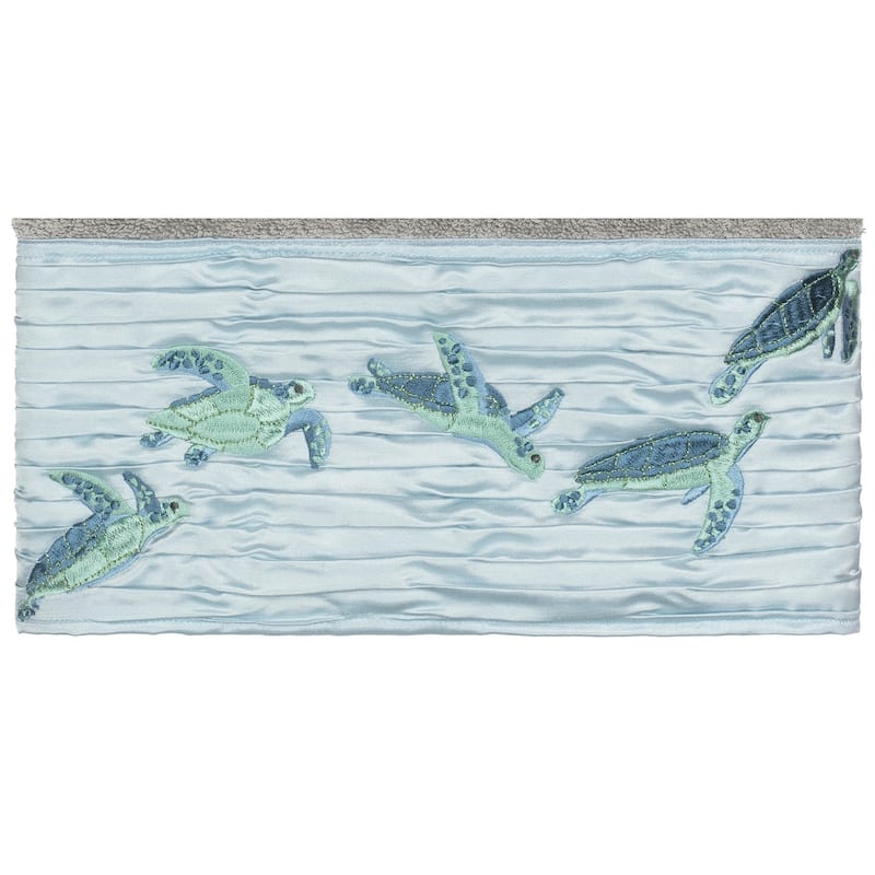 Authentic Hotel and Spa Turkish Cotton Turtles Embroidered Dark Grey 3-piece Towel Set
