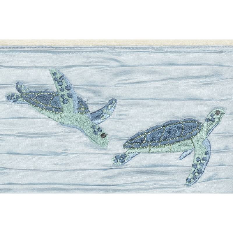 Authentic Hotel and Spa Turkish Cotton Turtles Embroidered Cream 8-piece Towel Set