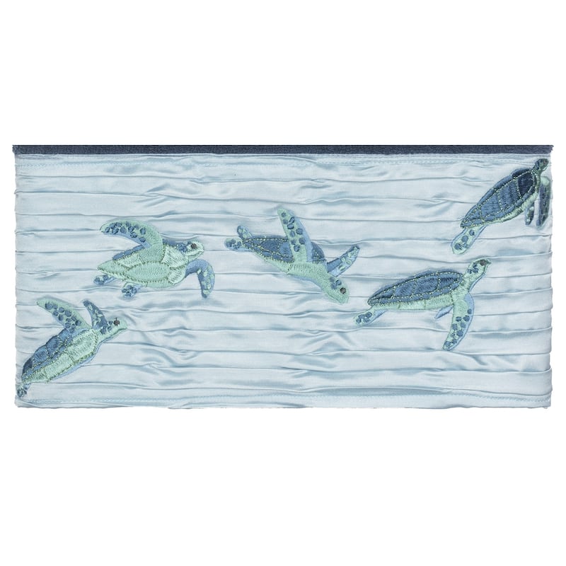 Authentic Hotel and Spa Turkish Cotton Turtles Embroidered Midnight Blue 3-piece Towel Set