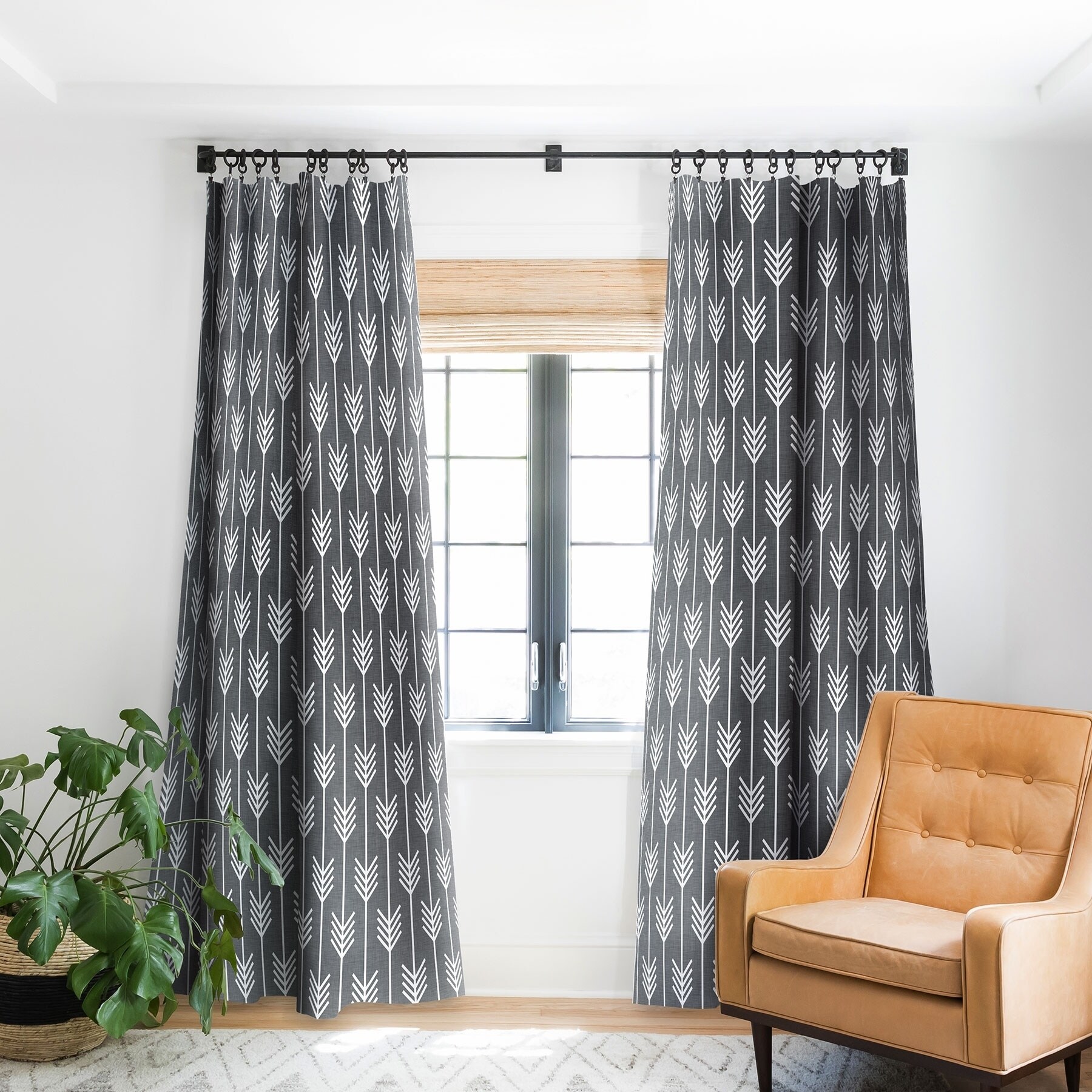 Shop Holli Zollinger Arrows Grey Blackout Curtain Panel On Sale