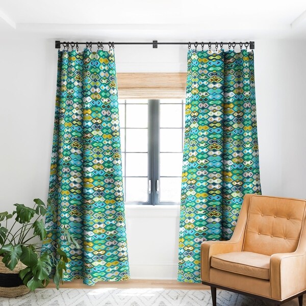 Sharon Turner Sagar Ikat Blackout Curtain Panel. Opens flyout.