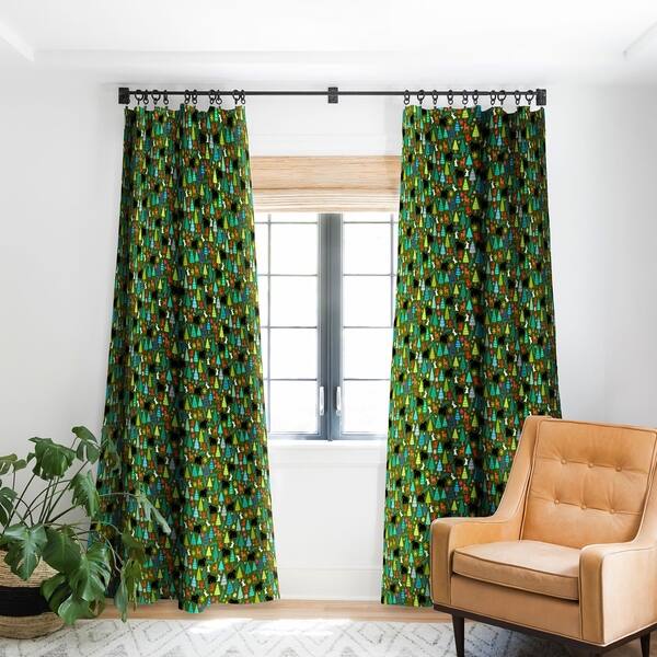 Shop Sharon Turner Black Bear Woodland Blackout Curtain Panel