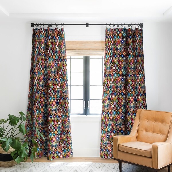 Sharon Turner Festival Diamond Blackout Curtain Panel. Opens flyout.