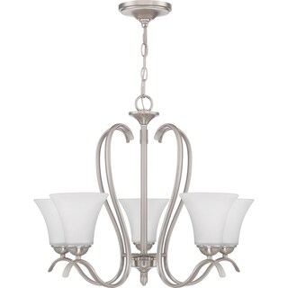 Kingfield 5-light Chandelier (Nickel) - Chandeliers For Bedrooms by Overstock.com