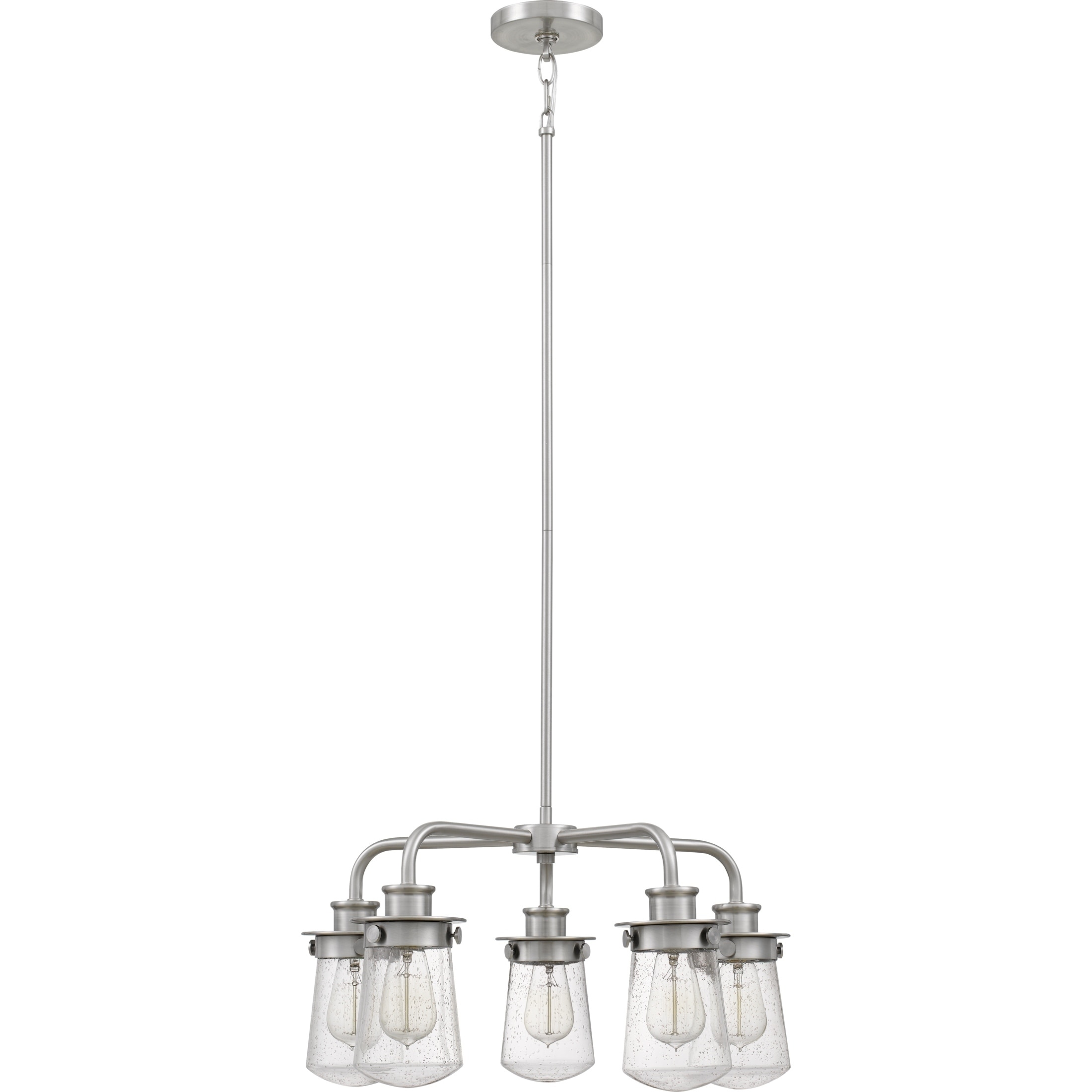 Lewiston Brushed Nickel 5-light Chandelier - Chandeliers For Bedrooms by Overstock.com