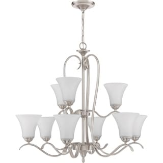 Kingfield 9-light Chandelier (Nickel) - Chandeliers For Bedrooms by Overstock.com