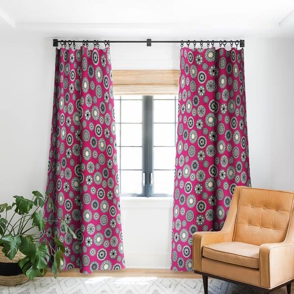 Shop Sharon Turner Mandala Cirque Spot Pink Blackout Curtain Panel