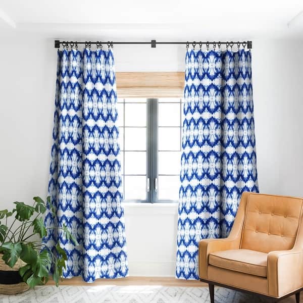 Schatzi Brown Blue Water Love Number 6 Blackout Curtain Panel Schatzi Brown Blue Water Love Number 6 Blackout Curtain Panel