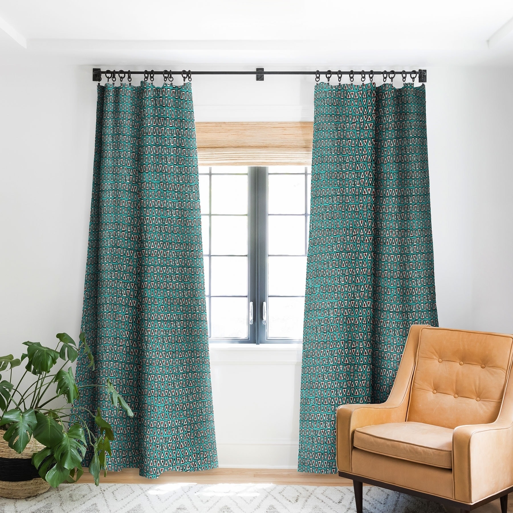 Sharon Turner Aziza Shakal Turquoise Blackout Curtain Panel On Sale Overstock 22046776