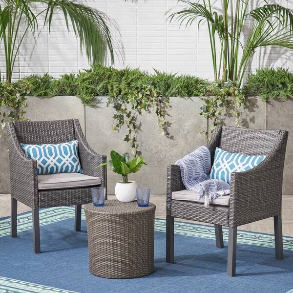Shop Edenborn Outdoor 3 Piece Chat Set By Christopher Knight Home On Sale Overstock 22046975