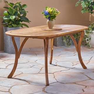 Hermosa Outdoor 70" Acacia Dining Table by Christopher Knight Home - 70.00"L x 34.75"W x 30.00"H