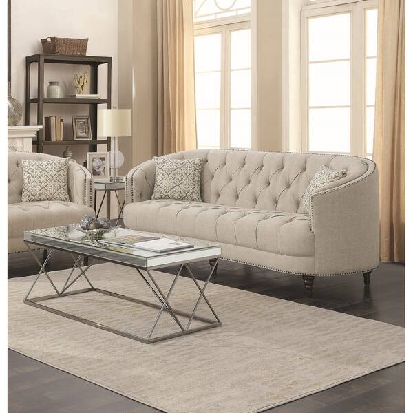 Shop Avonlea Traditional Grey Sofa Free Shipping Today