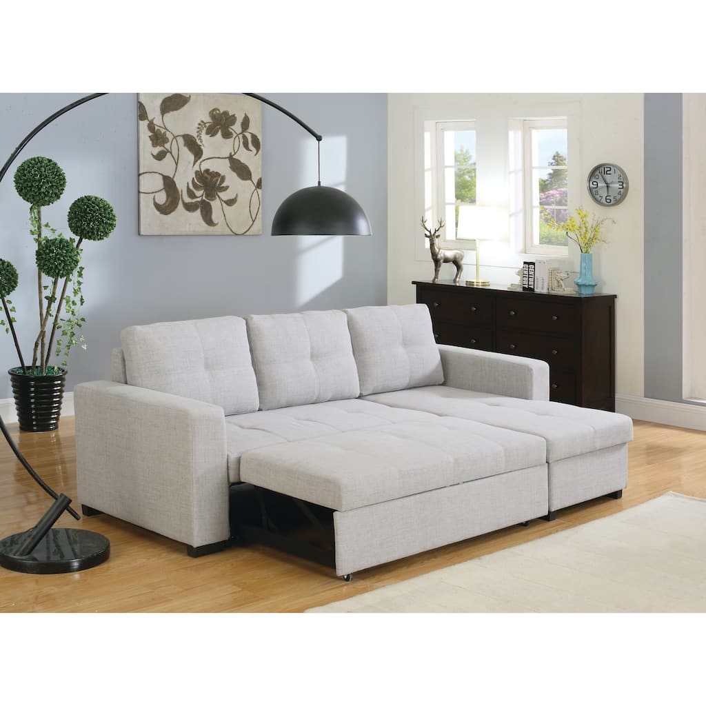 Everly Contemporary Grey Sofa - 89.50" x 55.50" x 32.50"