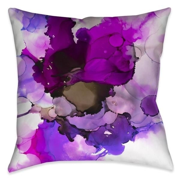 Laural Home Purple Translucient Tones Outdoor Decorative Pillow - Overstock - 22047367