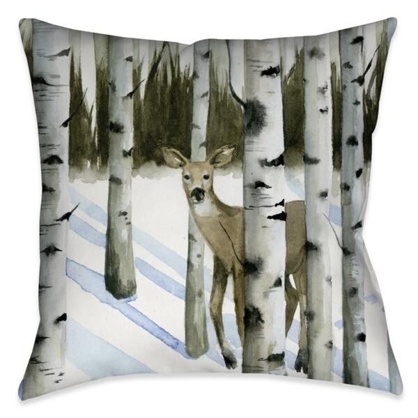 Laural Home Deer in Winterfell II Indoor Decorative Pillow