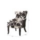preview thumbnail 3 of 1, Coaster Furniture Trea Black and White Cowhide Print Accent Chair