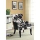 preview thumbnail 2 of 1, Coaster Furniture Trea Black and White Cowhide Print Accent Chair